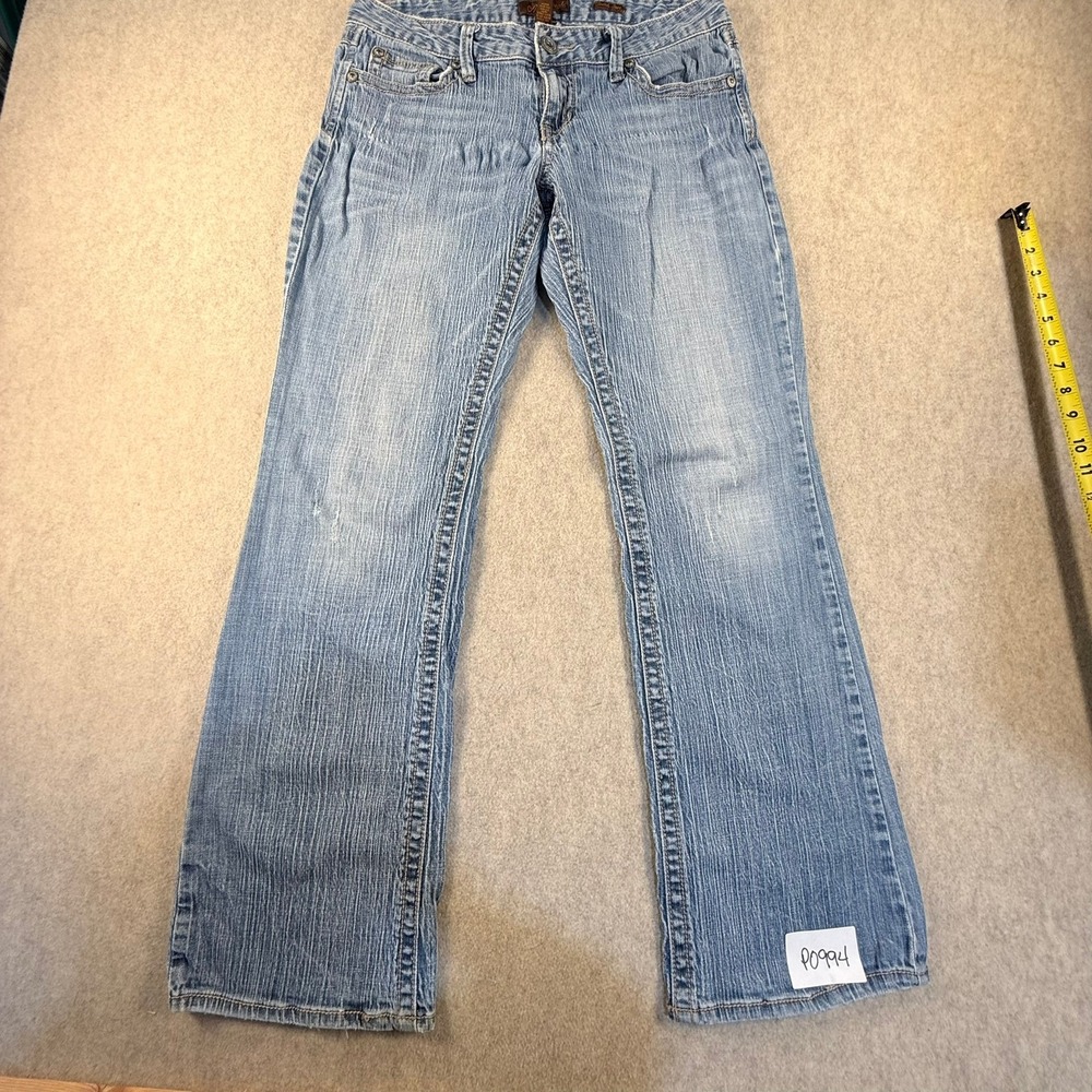 Aeropostale Stretch Boot Jeans Womens 7/8R Light Wash Low Rise Y2K Denim
